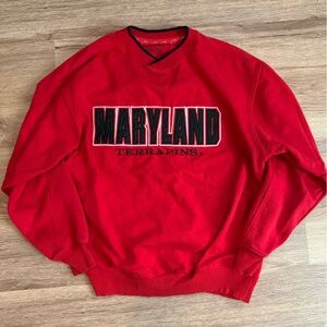 Vintage Maryland Terrapins Red Sweater